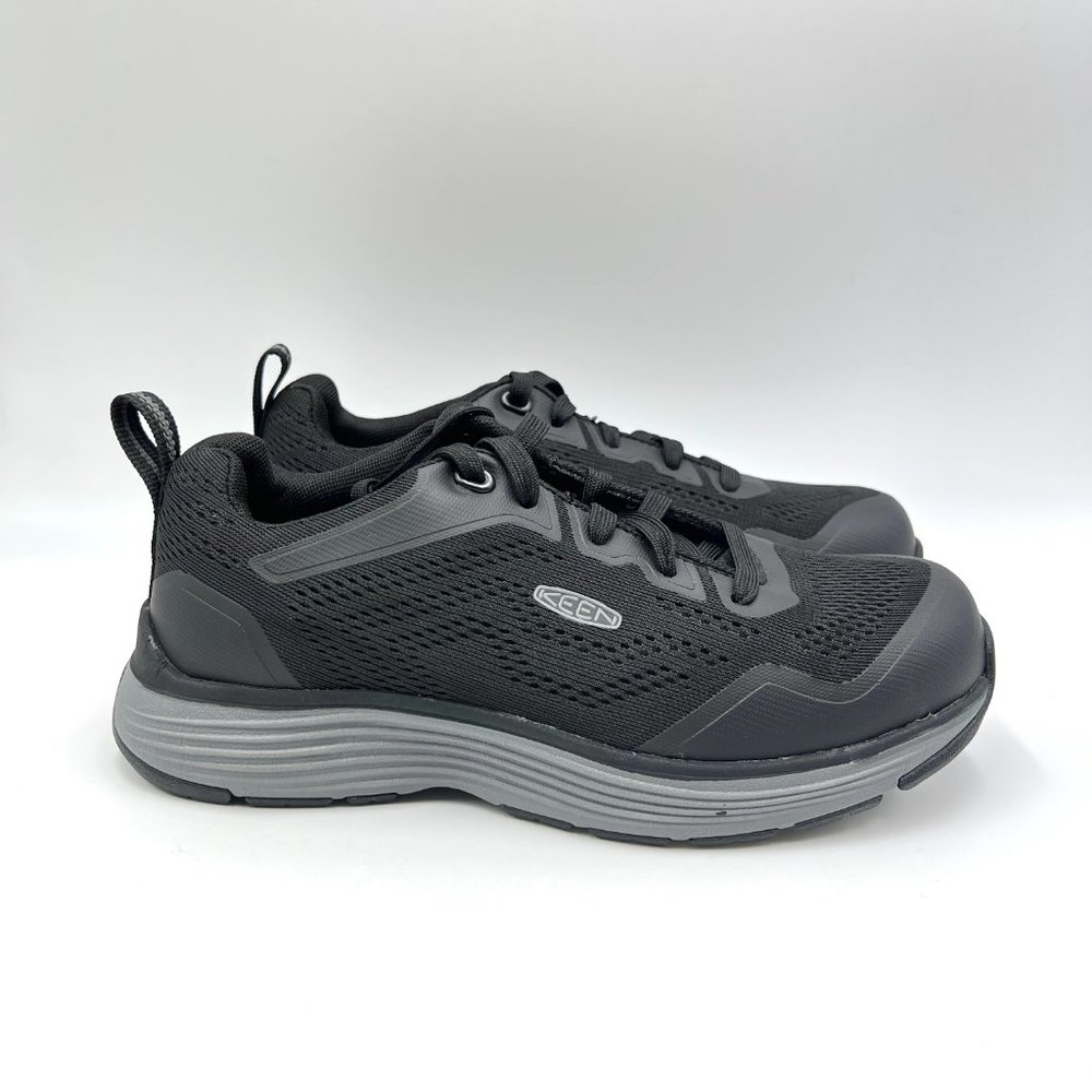 Keen Womens Size 6.5 Sparta 2 ESD Soft Toe‎ Steel Grey Black Work Sneakers Shoes